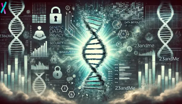 An Illustration for 23andMe Bankruptcy- Impacts on Genetic Data Security
