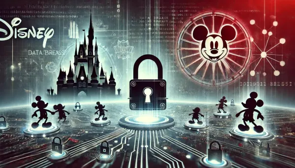 An Illustration for Disney Data Breach - Hackers Leak Internal Communications