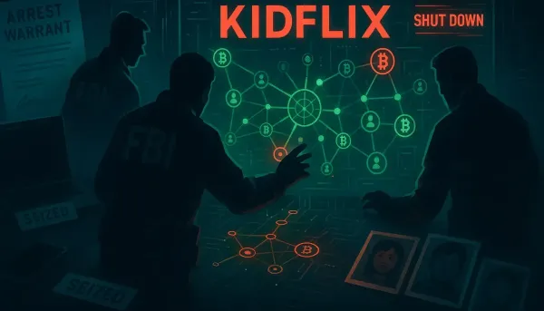 An Illustration for Kidflix Dismantled- A Major Win Against Online Child Exploitation