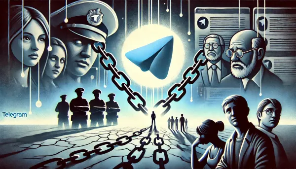 An Illustration for Telegram''s Privacy Shift: What It Means for Users