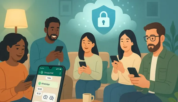 An Illustration for WhatsApp's Advanced Privacy Features- A Game Changer for Users